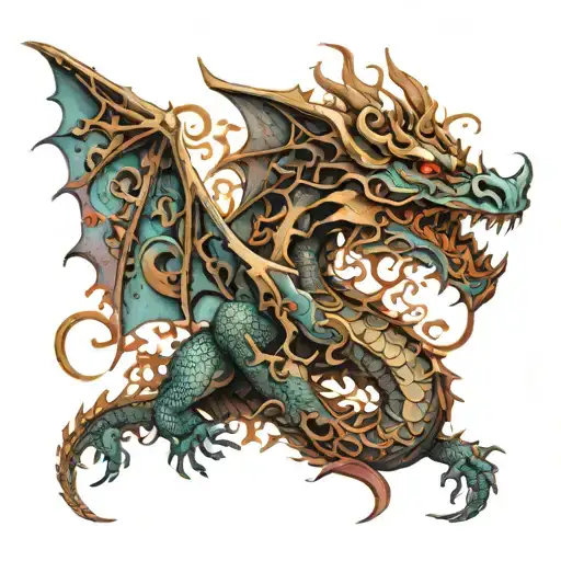 Fractal Dragon Wrapped
