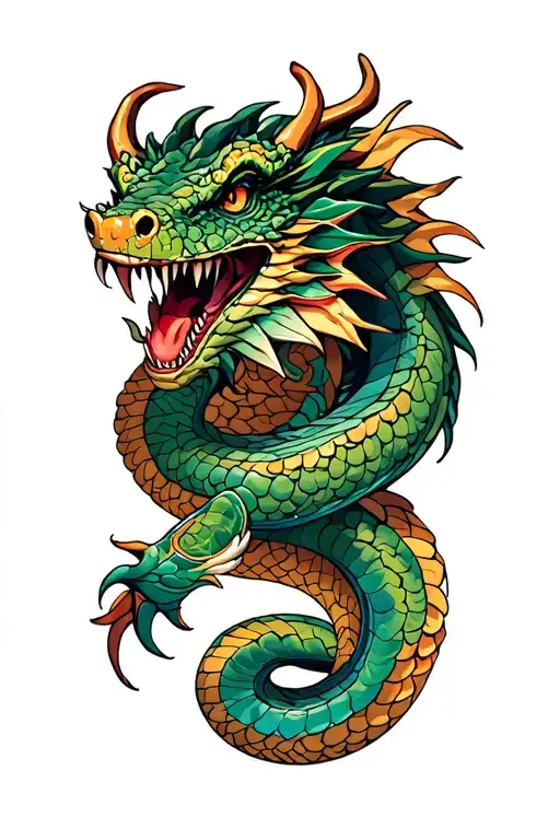 Snake Dragon Seampunk