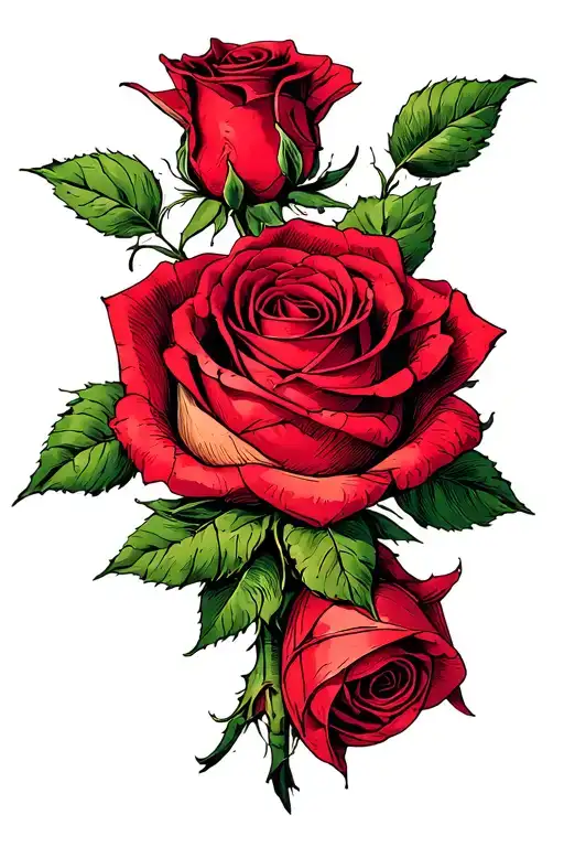 A Rose But Half Of The Flower Is A Scrunched Paper Ball