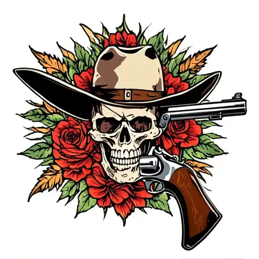 Skull Cowboy Shotgun