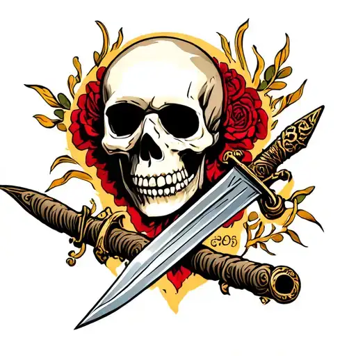 Skeleton With Dagger