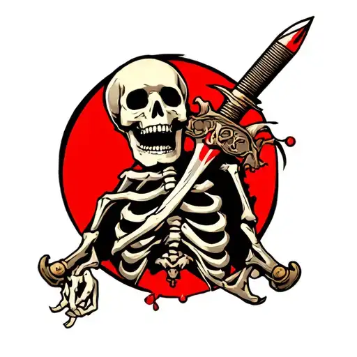 Skeleton With Dagger