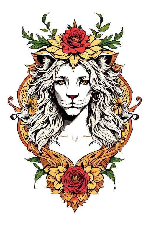 Leo Gemini Neo Gothic Tattoo Sleeve