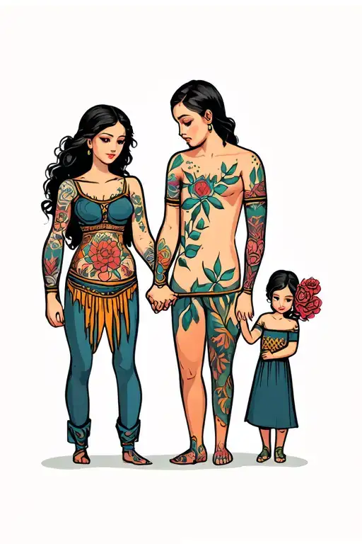 Family Holding Hands