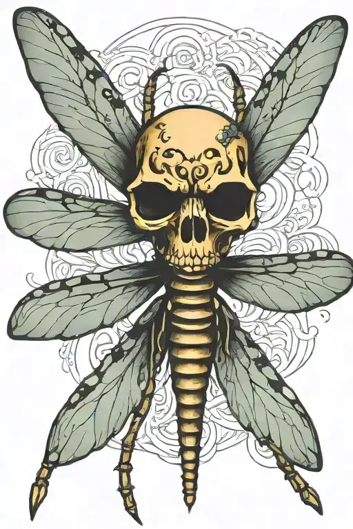 Dragonfly Morbid Skull