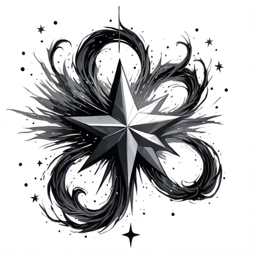 Realistic Stars And Dust With Wind And Smooth Shading For Background