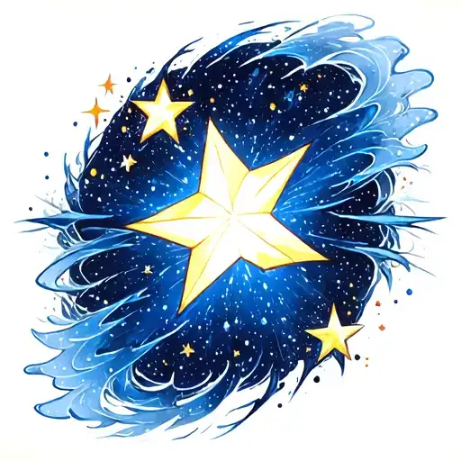 Realistic Stars And Dust With Wind And Smooth Shading For Background