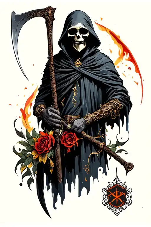 Grim Reaper With Scythe