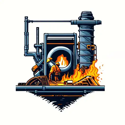 Pipeline Construction Scene