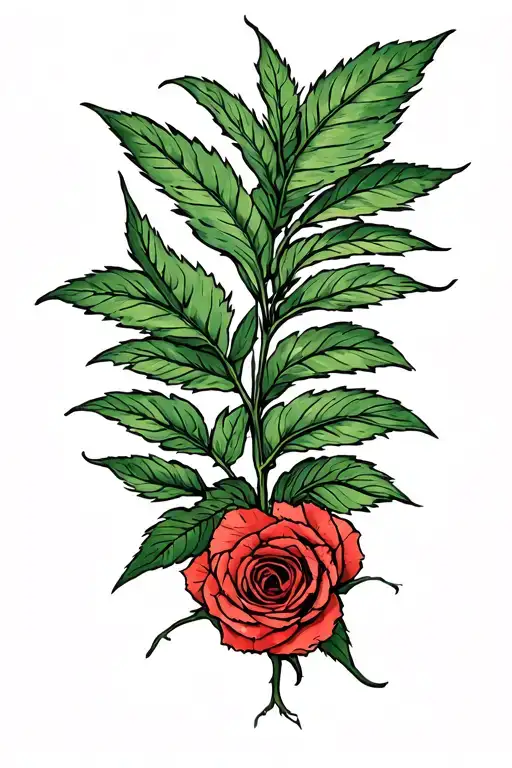 Vein Plant Growing Around Arm