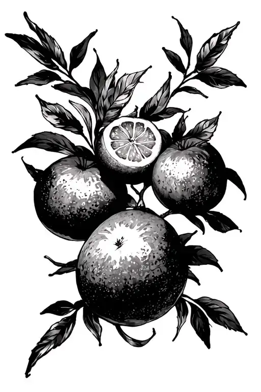 One Piece Manga X Tattoo With Tangerines