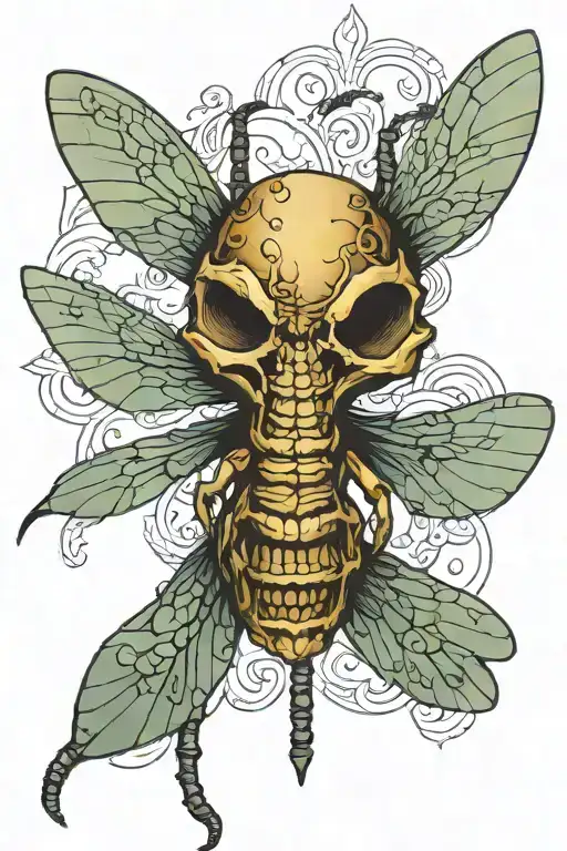 Dragonfly Morbid Skull