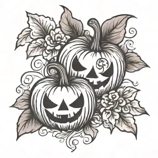 Pumpkin And Heart Kids Birth Months October And February