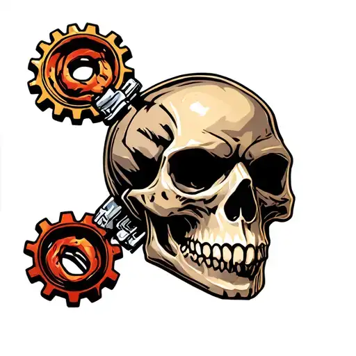 Gearhead Skull Soft Shading