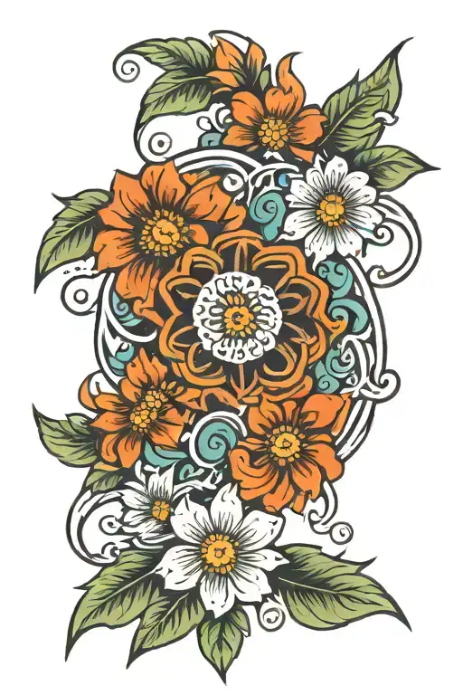 Hippie Flower Surrounded