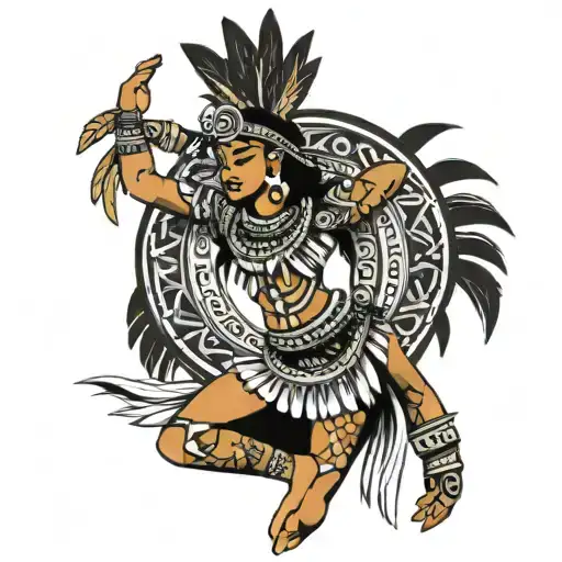 Aztec Women Dancer