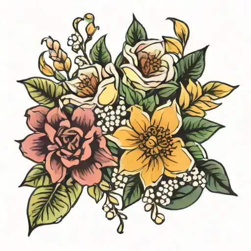 Birth Flower Bouquet