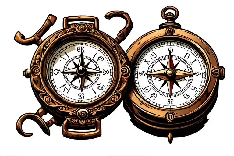 Old Watch Compass