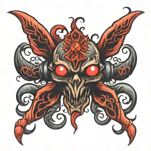 Virus With Red Crest Hair