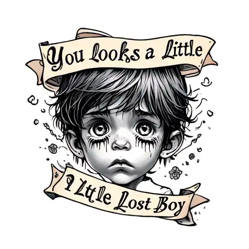 You Look A Little Lost Boy Script With Boy Crying Eyes