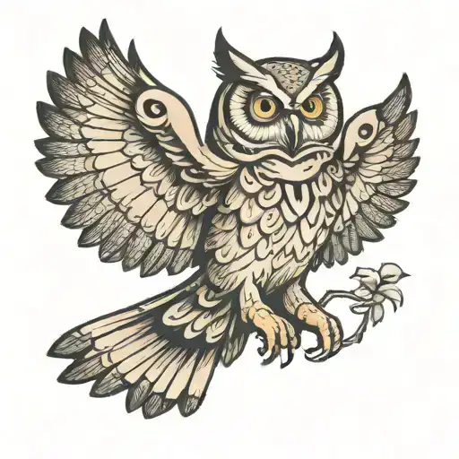 Owl Flying