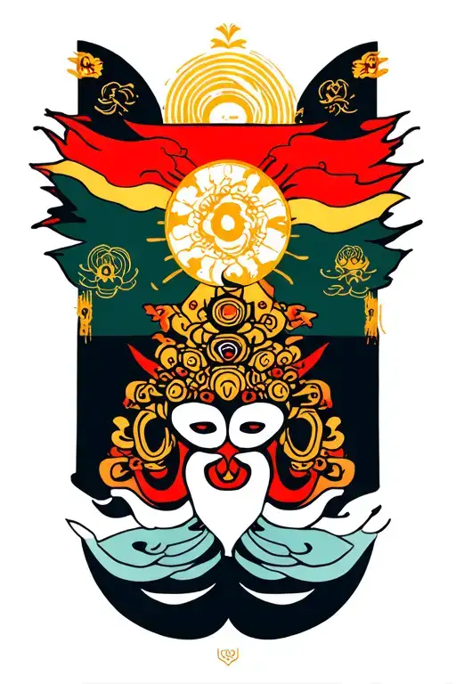 Om Mani Padme Hum Mantra And Ladakh Flags