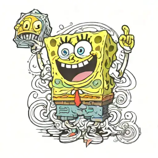 Spongebob Eating It's Own Tail