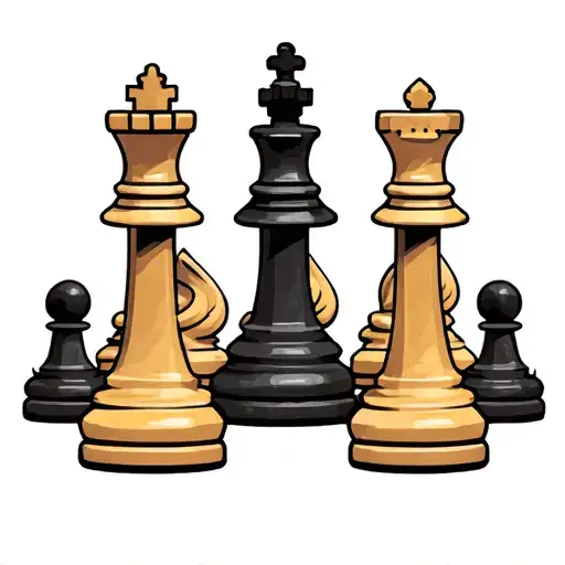 Chess Pieces Arranged