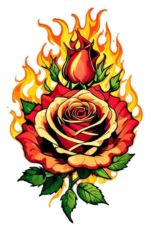 Flaming Rose