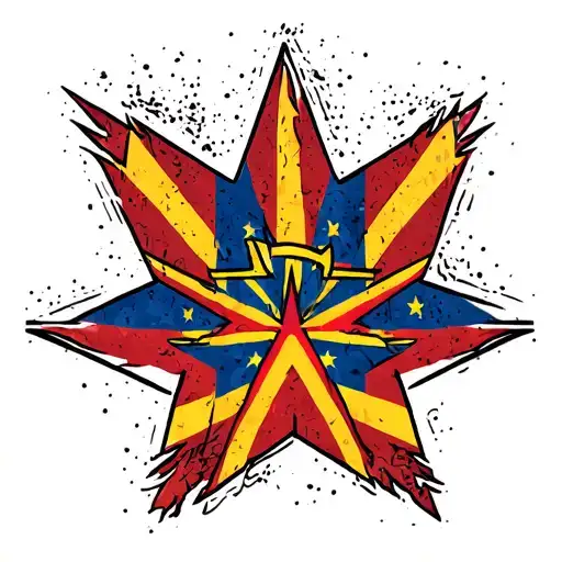 Arizona Flag Elbow Star
