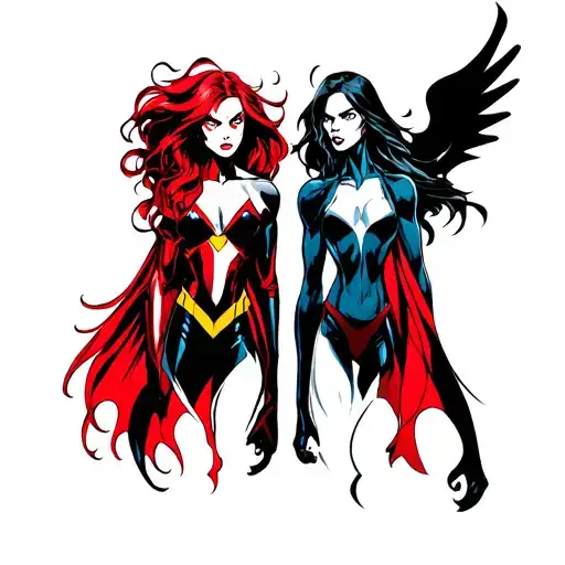 Scarlet Witch And Quicksilver Matching Subtle Tattoo Marvel