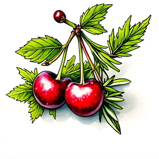 Cherries Thyme And Rosemary