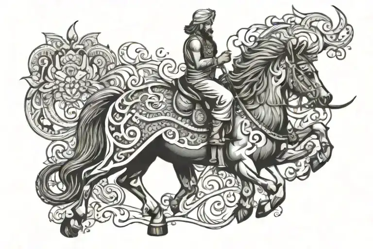 Bharat History Inspired Tattoo Featuring