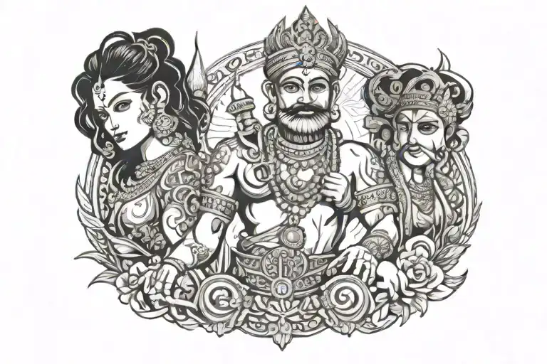 Bharat History Inspired Tattoo Featuring