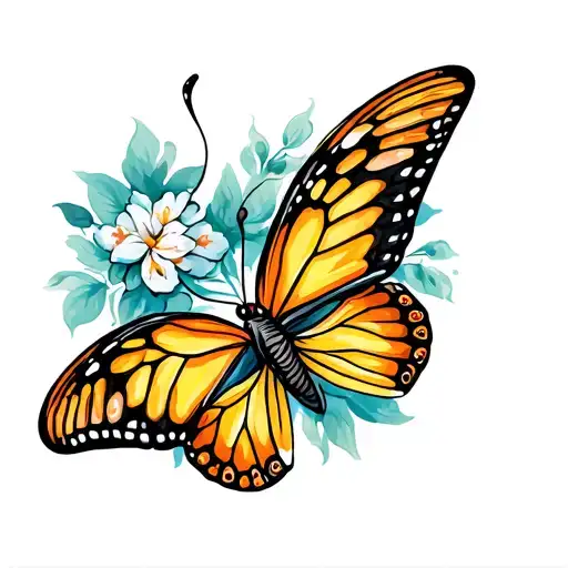 Butterfly Flying
