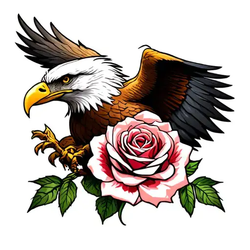 Eagle And Rose