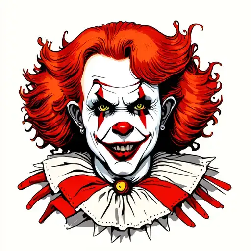 1980'S Pennywise Tattoo Design