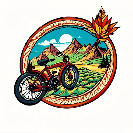 Bicycle Mountains Inca Medallion