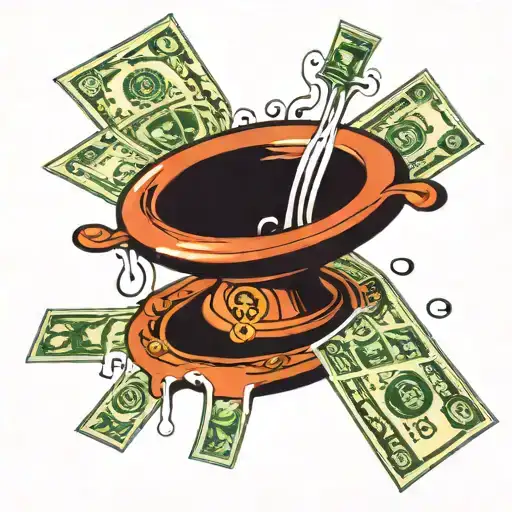 Birdbath Dollar Bills