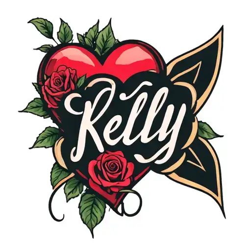 The Name Kelly With A Heart