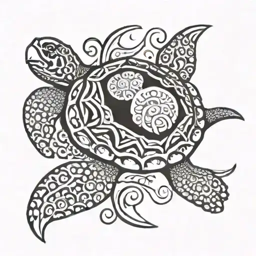 Tribal Sea Turtle