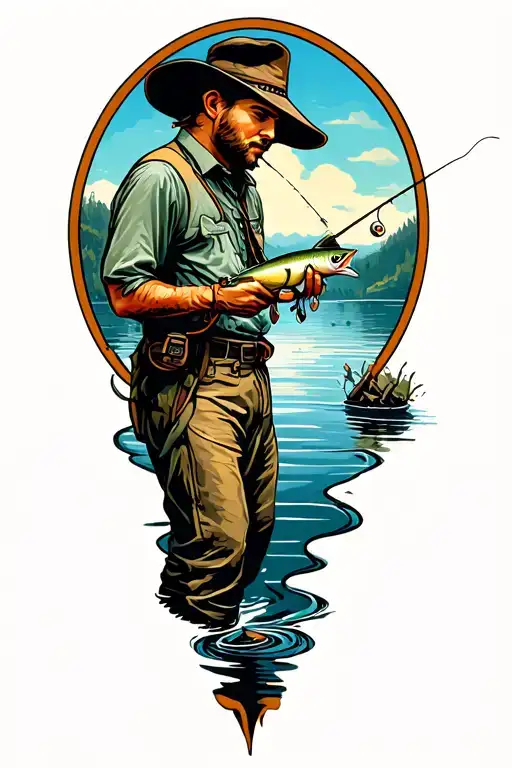 Fly Fishing Scene