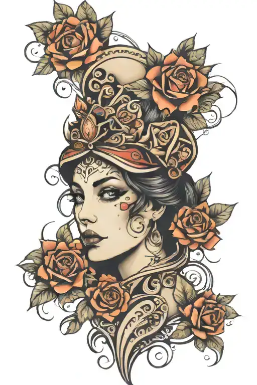 Piesces Woman Face