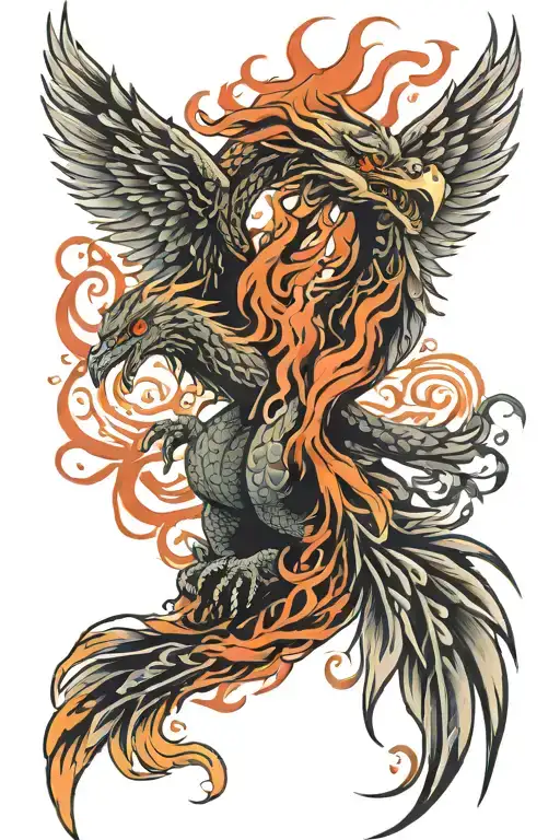 Phoenix And Dragon