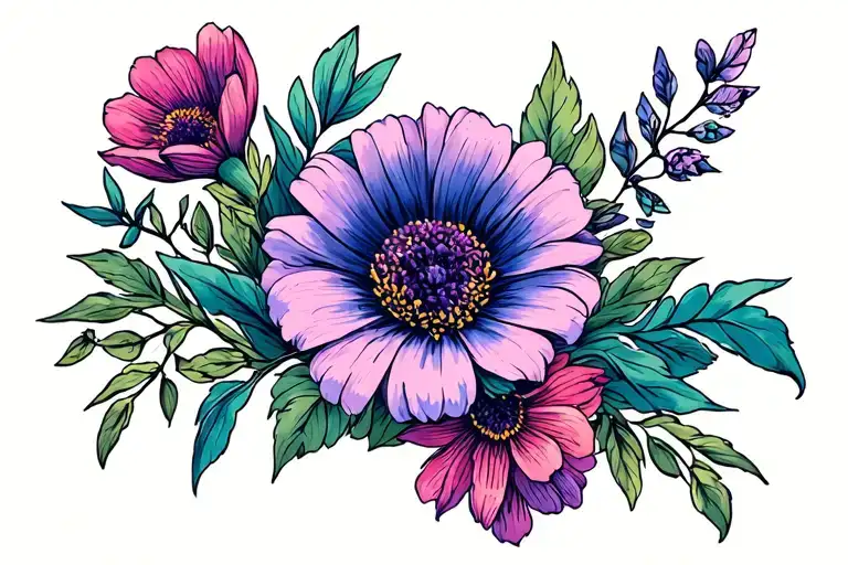 Birth Flowers Intertwined March September Birth Flower