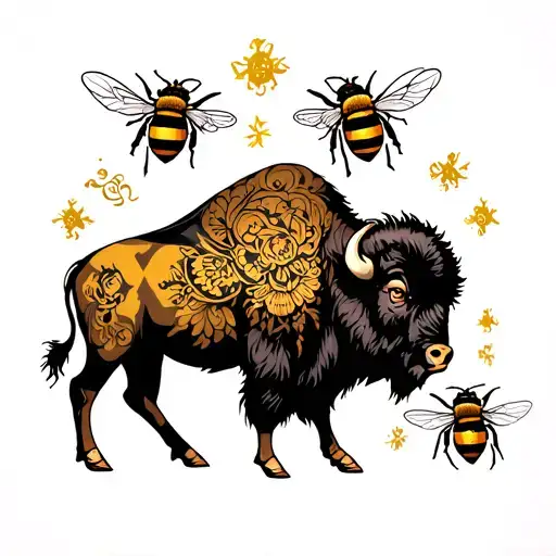 Bison And Bees