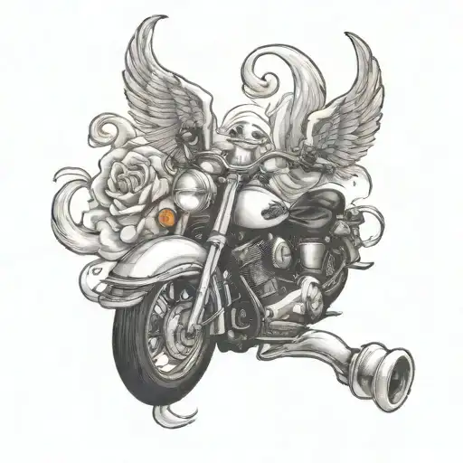 Lung Cancer And Harley Davidson Motorcycle