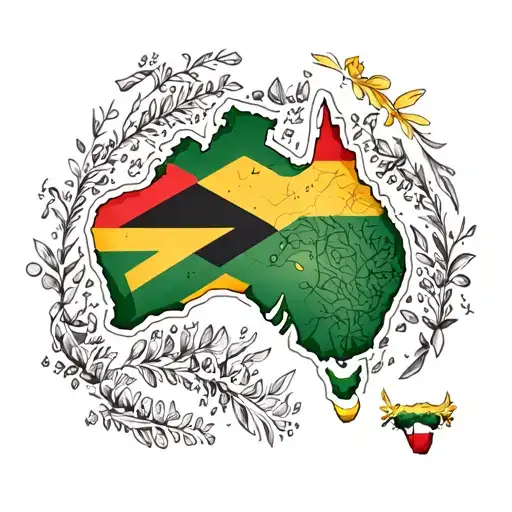 Zimbabwe And Australia Map