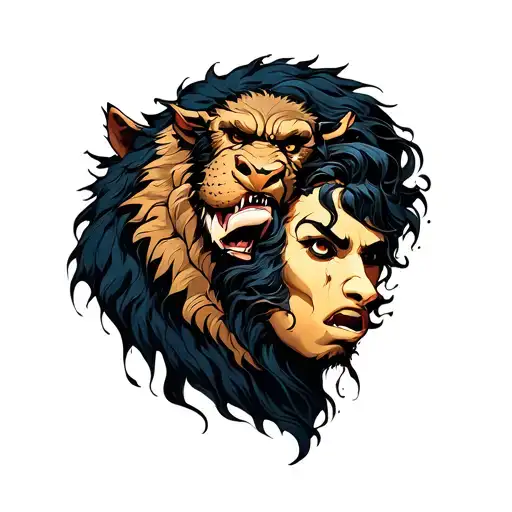 Beaty And The Beast Shadowed In Darkness