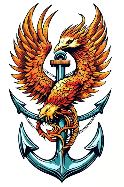 Anchor With Phoenix